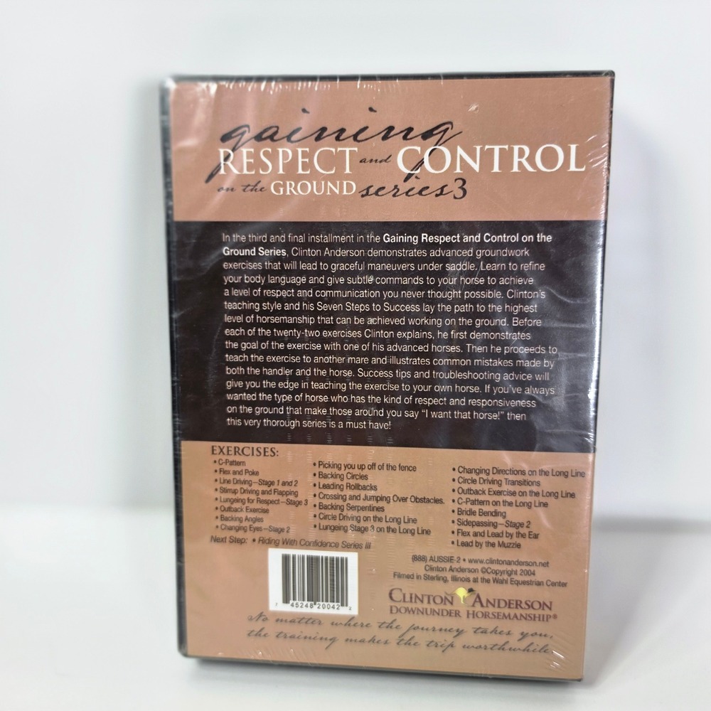 Clinton Anderson Downunder Horsemanship Gaining Respect Control Series 3 5 DVD - Picture 3 of 4